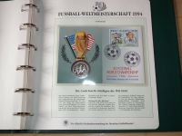 Album Fussball Weltmeisterschaft 1994 mit 6 Numisbriefe mit Münzen