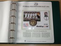 Album Fussball Weltmeisterschaft 1994 mit 6 Numisbriefe mit Münzen