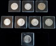 8 Silbermünzen aus Europa mit Etui und Zertifikaten Silber Münzen Raritäten