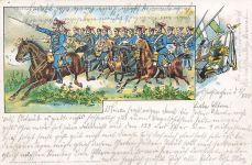 Vormarsch Husaren Regiment 18 Großenhain Großenhain Sachsen AK 1902