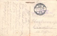 Izegem Belgien Mandelhof Villen Häuser Postkarte gel. 1915