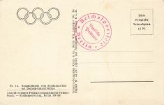 Gesamtansicht vom Reichssportfeld mit Dietrich-Eckardt-Bühne Berlin Postkarte AK