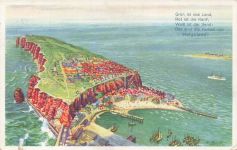 Grün ist das Land, Blick auf Helgoland Schleswig-Holstein Postkarte AK 1929