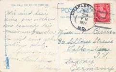 City Hall and Court House in Wilmington Delaware USA Postkarte AK 1924