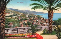 Blick auf San Remo Ligurien Italien Postkarte AK 1928