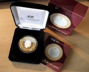 Australien 10 Dollars 2000 Millennium Silber Vergoldet in Etui mit Zertifikat