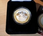 Australien 10 Dollars 2000 Millennium Silber Vergoldet in Etui mit Zertifikat