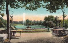 Blick von dem Stadtgarten-Restaurant Gelsenkirchen Nordrhein-Westfalen AK 1916