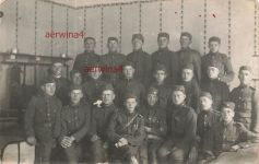 Gruppenfoto Tschechische Soldaten in Trautenau Böhmen Großfoto