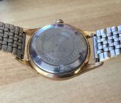 Herren Uhr Armbanduhr Glashütte GUB Wassergeschützt Plaque 20 Mikron