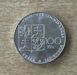Tschechoslowakei 100 Kronen 1990 Rennen in Pardubice Silber