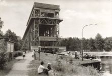 Schiffshebewerk Niederfinow Eberswalde Brandenburg Postkarte AK