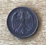 1 Mark 1924 F Deutsches Reich Silbermünze