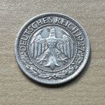 50 Reichspfennig 1927 F. Weimarer Republik