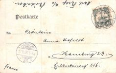 DSWA Deutsch-Südwest-Afrika AK Felspartie im Swakop-Thale gel.SWAKOPMUND 1906