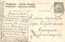 DSWA Deutsch-Südwest-Afrika AK Otjikoto-See gelaufen Ramansdrift 1908