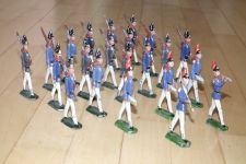 Sammlung 22 Zinnfiguren bemalt Preußen Soldaten um 1900