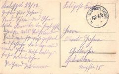 Kalisch Russisch - Polen Bahnhof, Marktplatz nach der Zerstörung 1914