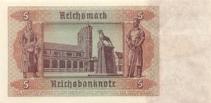5 Reichsmark, 1.8.1942 Kupon SBZ-4 Sowj. Besatzungszone DDR Kuponausgabe 1948