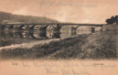 Moselbrücke in Trier Rheinland-Pfalz Postkarte AK 1906