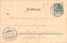 "Glück auf" Freiberg Bismarckdenkmal Postkarte AK 1902