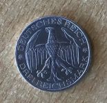 Weimarer Republik 3 Reichsmark 1929 A Vereinigung Waldeck Silber