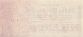 50 Millionen Mark 25.7.1923 Reichsbanknote DEU - 109b