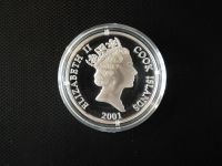 Cook Island 10 Dollars 2001 Antiker Diskuswerfer Silber PP