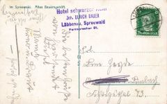 AK Spreewald Altes Bauerngehöft 1928 Brandenburg gelaufen