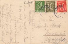 Gesamtansicht von Medenau Logwino Ostpreussen Postkarte AK 1922