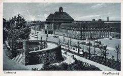 AK Dortmund Hauptbahnhof mit Straßenbahn Nordrhein-Westfalen gelaufen