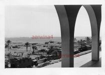 Deutsche LKW am Flugplatz Flugzeug Ju 52 Sirte Libyen Afrika