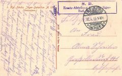 1 Kgl. Sächs. Jäger-Bataillon No.12 in Feuerstellung Freiberg Patriotika AK 1915