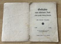 Heft 1.WK Gedichte aus Eiserner Zeit 1914/15 Von Otto Johannsen