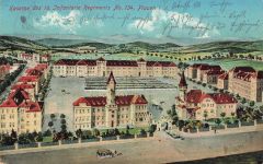 Kaserne des 10 Infanterie Regiments No. 134 Plauen Vogtland Postkarte AK 1912