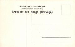 Stolkjoerre Norge Verdenspostforeningen Postkarte AK