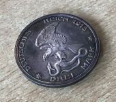 3 Mark Silber 1913 Preußen, Jahrhundertfeier der Befreiungskriege, PP