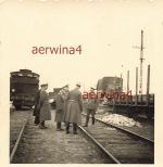 Deutsche LKW Büssing Zugverladung Bahnhof Danzig Polen