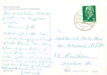 AK Berlin Rahnsdorf Internationales Urlauberdorf 1971 Berlin Müggelsee gelaufen