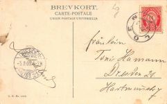 Nordfjord Loen Norwegen Postkarte 1905