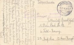 Barackenlager Markendorf bei Jüterbog Brandenburg Postkarte AK 1916