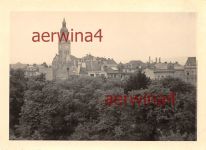 Blick von Sporthalle Kirche Proßnitz Mähren