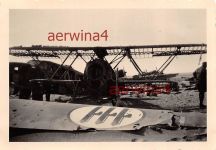 Zerstörte ital. Flugzeuge Capronie und Fiat bei Sollum Ägypten Afrika