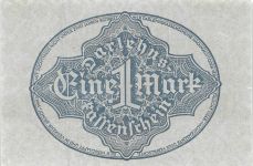 1 Mark Darlehnskassenschein 15.9.1922 DEU-193 Kassenfrisch/UNC