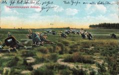 Soldaten bei der Übung Truppenübungsplatz Zeithain Sachsen Postkarte AK 1911