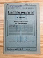 KFZ Brief Kraftfahrzeugbrief, Fahrzeugbrief, VR Polen, Polski Fiat 125 P, 1978
