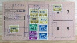 KFZ Brief Kraftfahrzeugbrief, Fahrzeugbrief, VR Polen, Polski Fiat 125 P, 1978