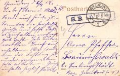 Graudenz (Grudziądz) Blick auf den Festungsberg Westpr. Feldpostkarte AK 1918