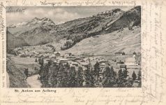 Blick auf Saint Anton am Arlberg Österreich Postkarte AK 1908
