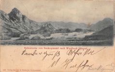 DSWA Deutsch-Südwest-Afrika AK Bahnstrecke gelaufen JAKALSWATER 1901